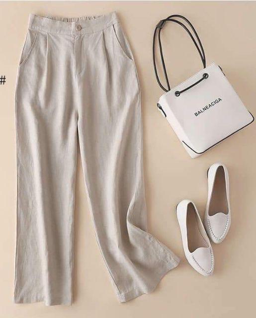 Quần baggy nữ , Quần Culottes đũi xước , Chất vải Đũi xước hàn cao cấp, Quần mùa hè nữ , hỗ trợ ship - Thời trang nữ Keni