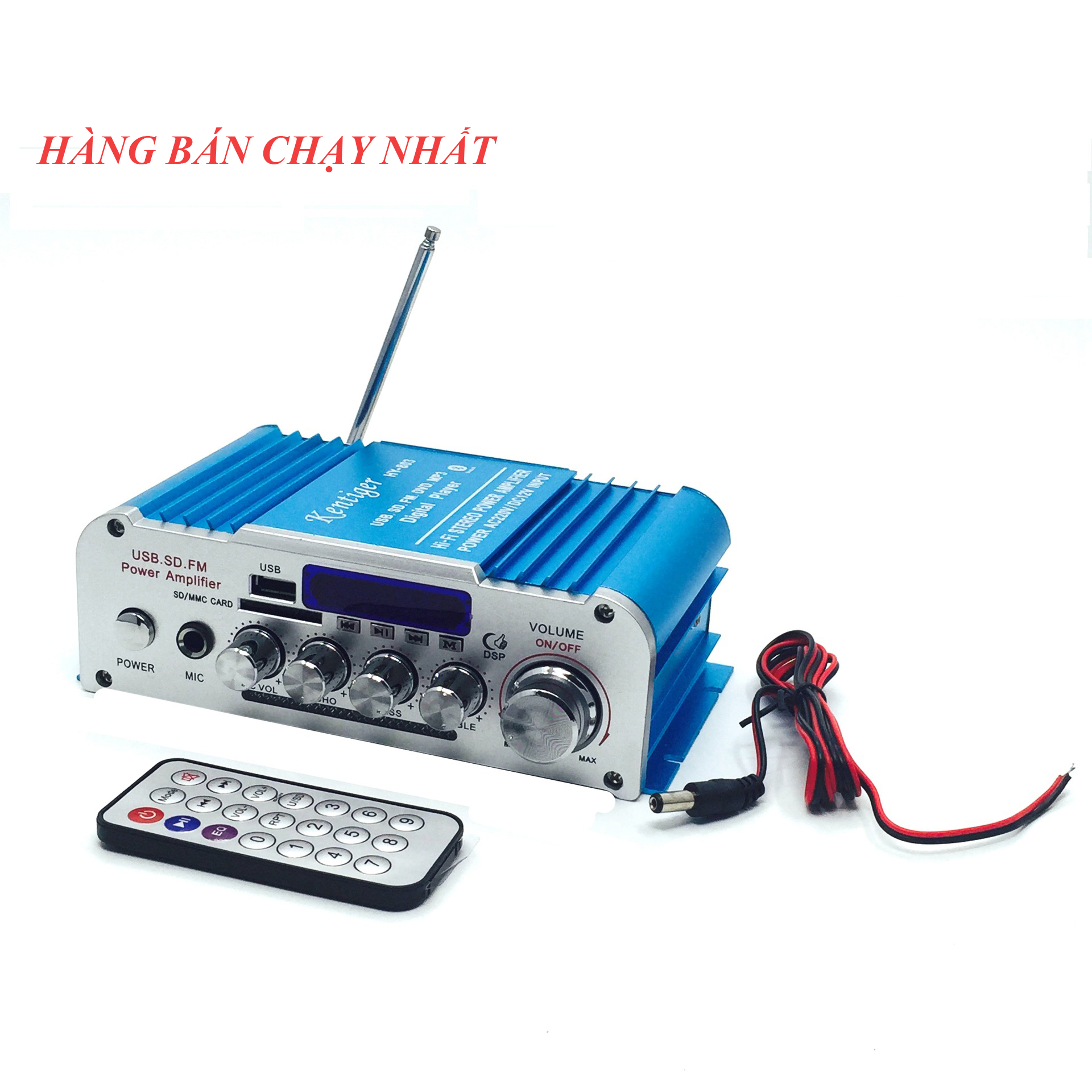 Amply 5.1 karaoke,Ampli karaoke mini, Ampli bluetooth, Amly mini Karaoke Kentiger HY 803, âm thanh cực chất, dễ dàng sử dụng
