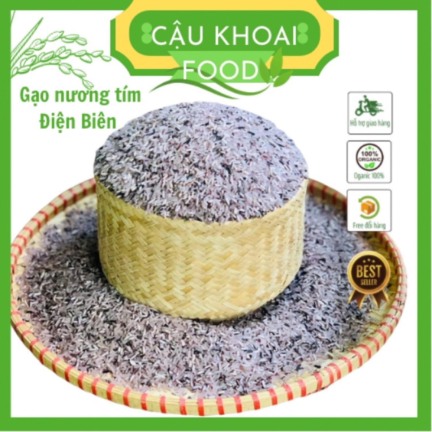 Gạo tẻ nương tím Điện Biên 1kg