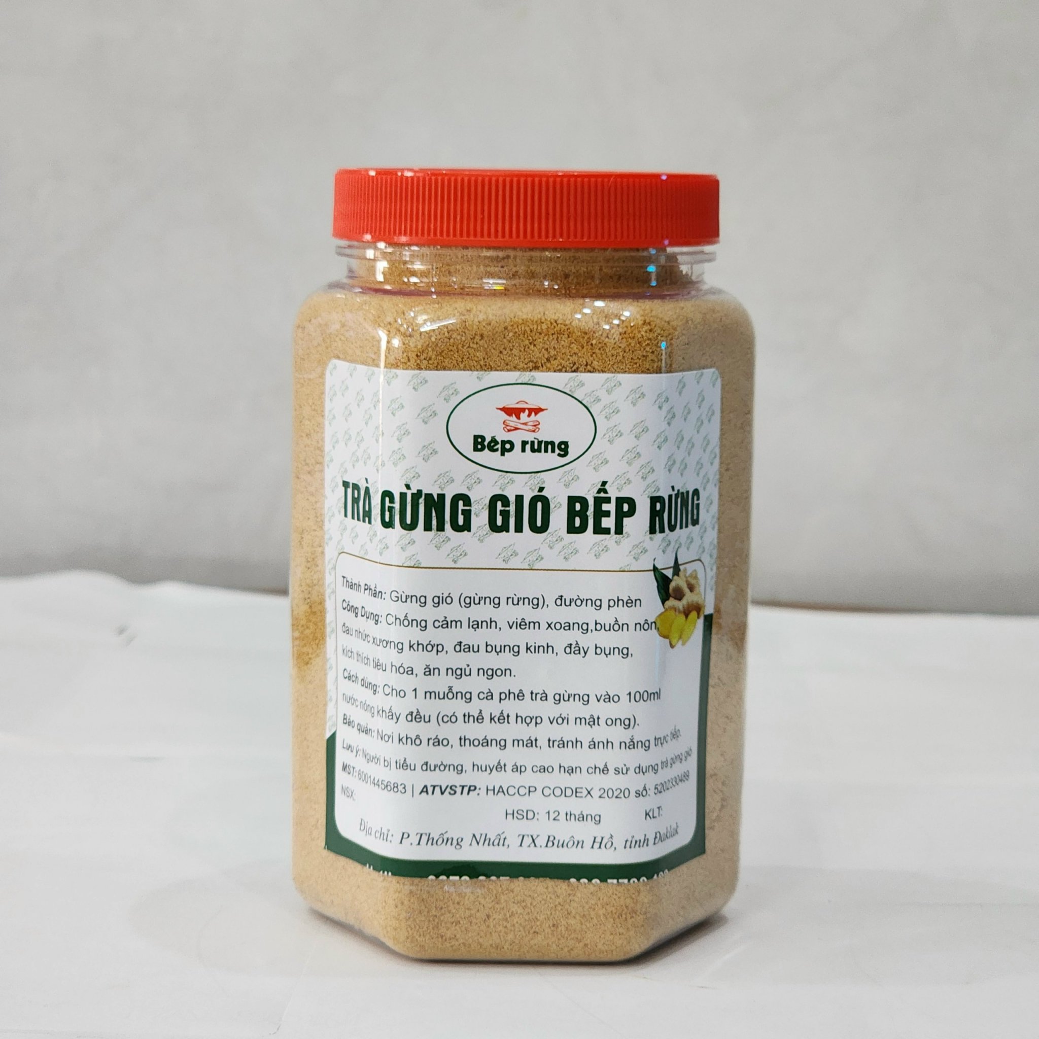 Trà gừng gió bếp rừng - hũ 370g