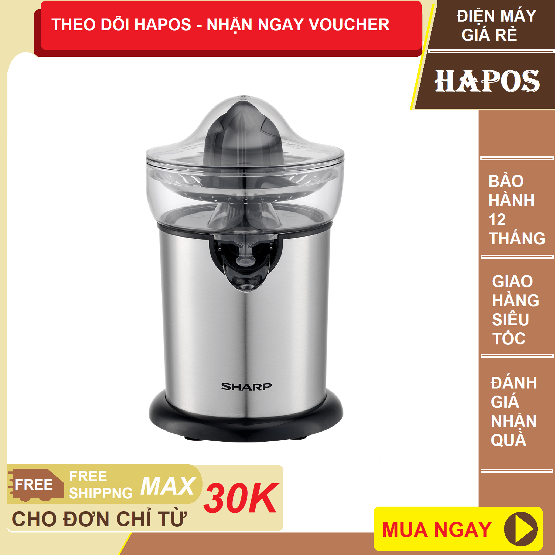 Máy Vắt Cam Sharp EJ-J130-ST