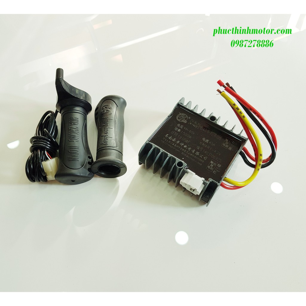 Điều tốc 12v-60v1500w 45a và tay ga