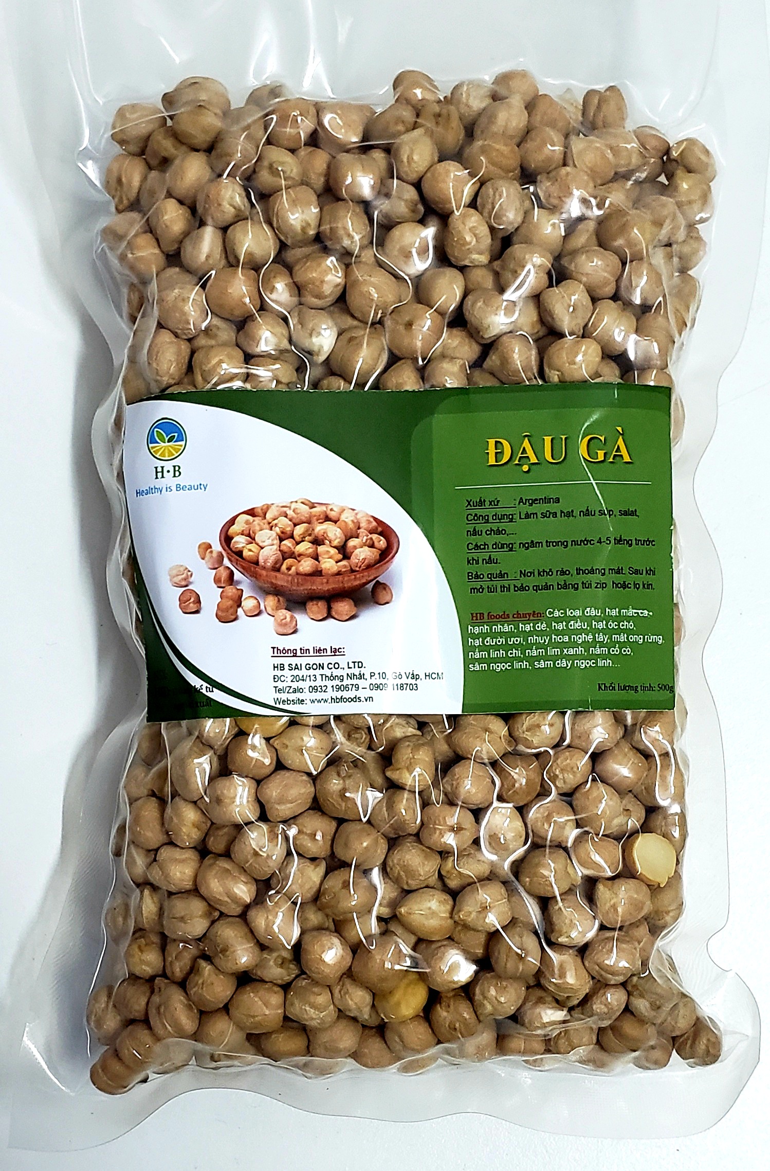 [HCM]Đậu Gà -Chickpeas - Argentina 500g