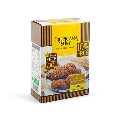 Bánh ăn kiêng cookies tropicana slim socola - bánh ăn kiêng cookies tropicana slim socola , sử dụng đường ăn kiêng, không đường và có chỉ số đường huyết thấp phù hợp cho người tiểu đường, ăn kiêng haki