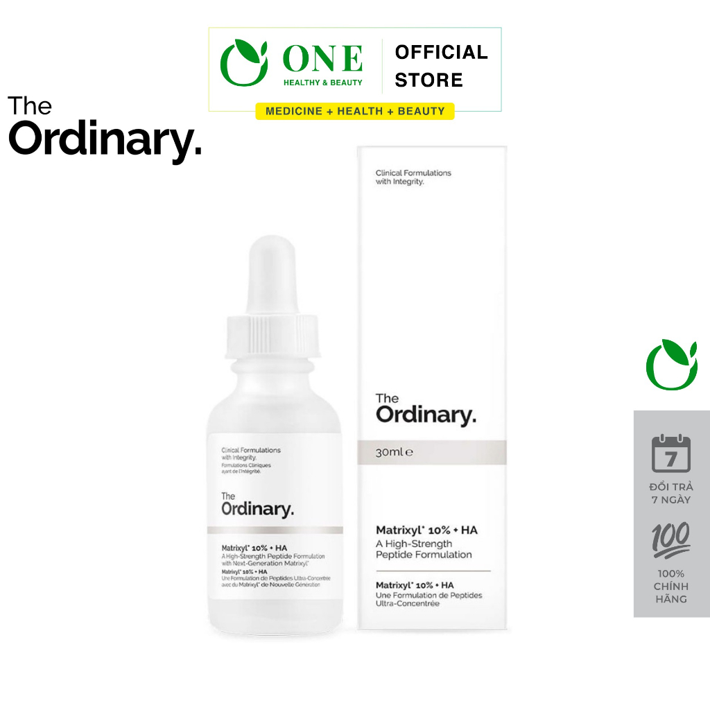 The Ordinary Chính Hãng - Tinh chất cấp ẩm, chống lão hóa The Ordinary Matrixyl 10% + HA 30ml