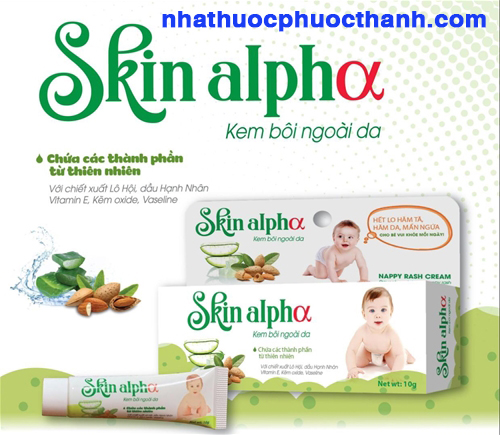 Skin alpha –Kem bôi trị hăm tã, mẫn ngứa