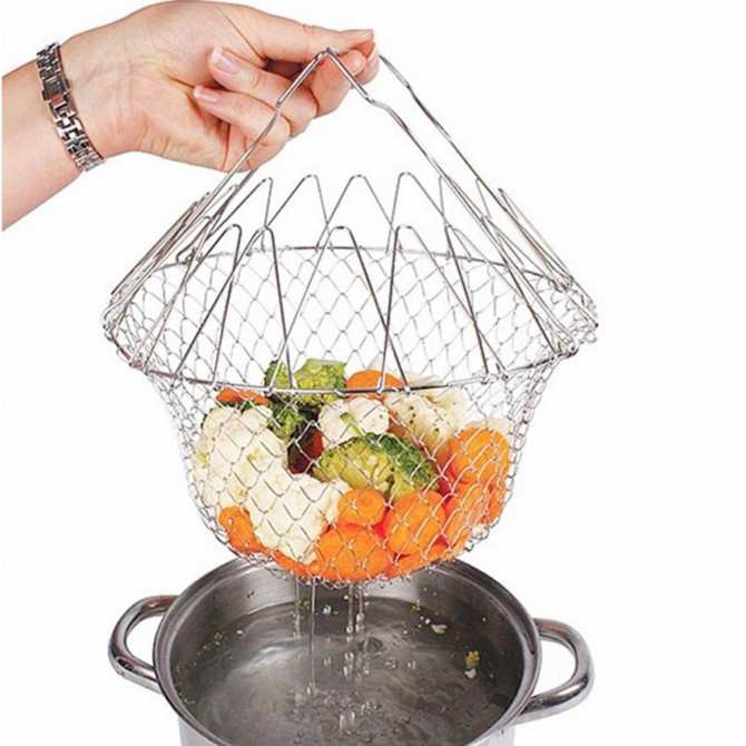 Rổ bếp chiên nhúng, vợt bếp chiên nhúng, rổ chiên rán đa năng