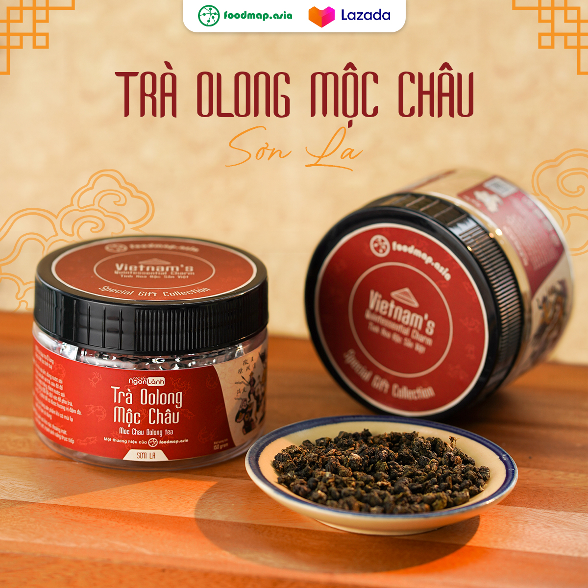 Trà Ô Long Mộc Châu Maloca - Hộp 100Gr - Foodmap