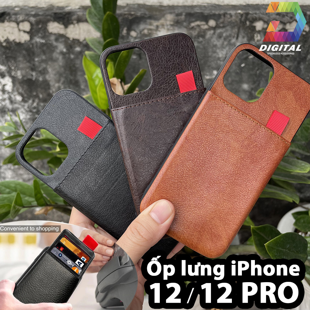Ốp Lưng iPhone 12 & 12 PRO Có Khe Đựng Card Visit Đa Năng