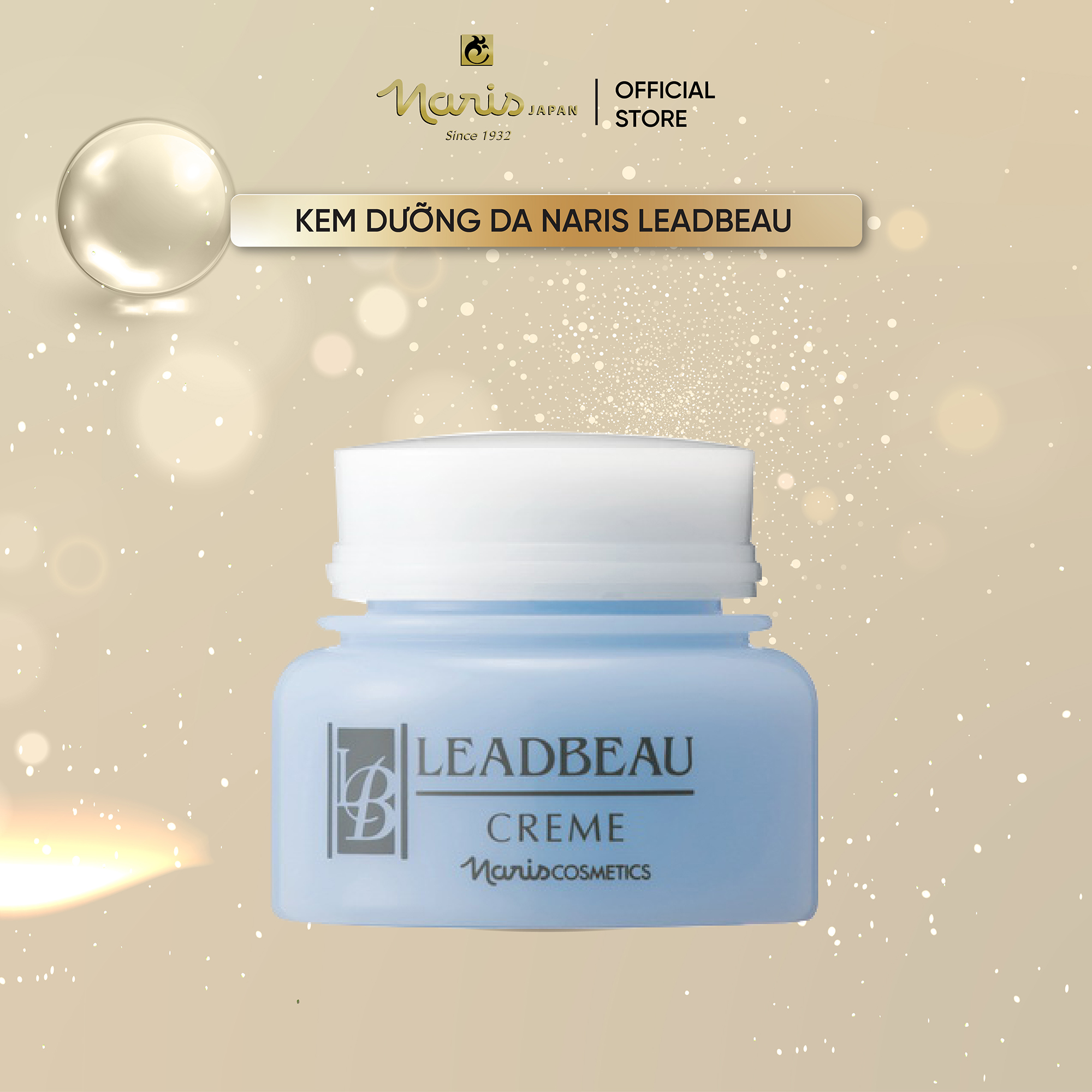Kem dưỡng da đàn hồi Naris Leadbeau Creme