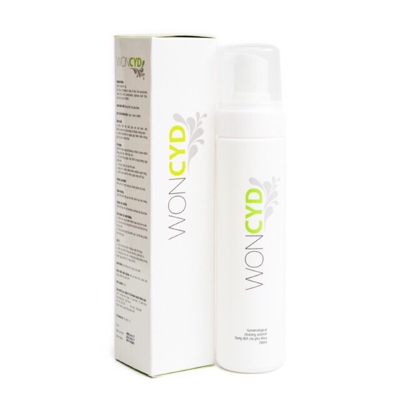 Dung dịch vệ sinh phụ nữ woncyd tạo bọt, chai 200ml