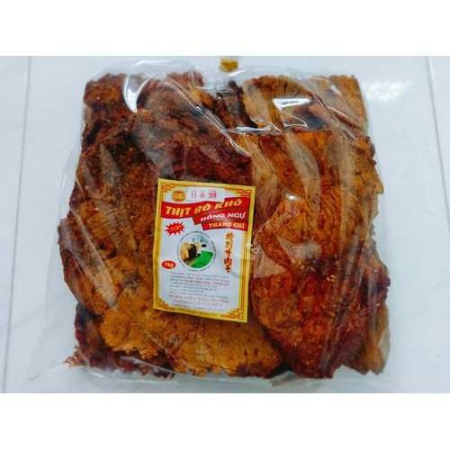 KHÔ BÒ GIÒN PHILE - KHÔ BÒ SỢI HỒNG NGỰ LOẠI 1 - GÓI 500G