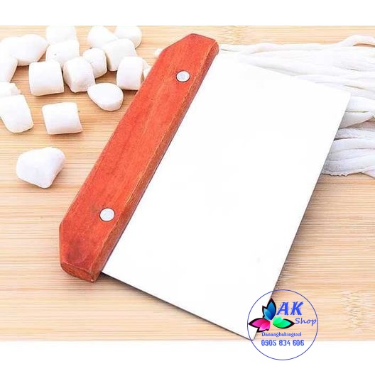 Dao chia bột inox cán gỗ