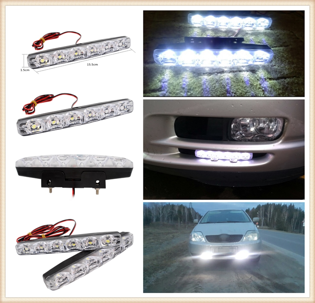 ♂∈ 2pcs LED motorcycle car daytime running lights modeling anti-fog for BMW i8 Z4 X5 X4 X2 X3 M5 M2 X6 M6 640i 640d