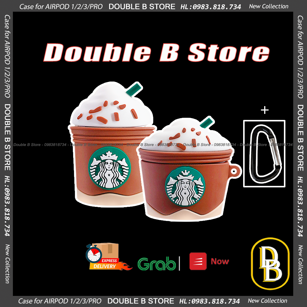 Case airpods trà sữa starbuck siêu đáng yêu 1037CASBN