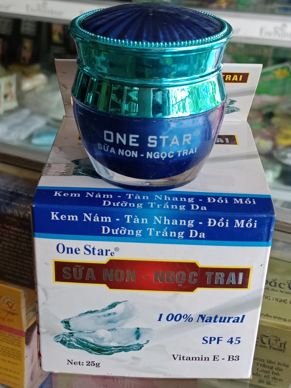 Kem mụn thâm mờ sẹo dưỡng trắng da Sữa Non Ngọc Trai (giá mới lên