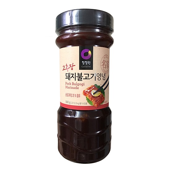 Sốt tẩm ướp thịt lợn xào daesang lọ 840g