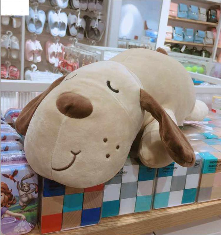 Thú bông chó nằm ngủ màu nâu size 60cm