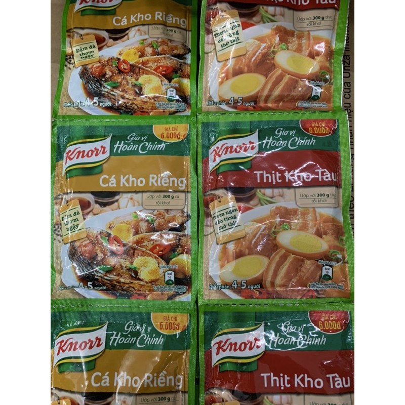 Gia Vị Hoàn Chỉnh Knorr Thịt Kho Tàu/ Cá Kho Riềng 28G / 1 Gói - 1 gói kho cá