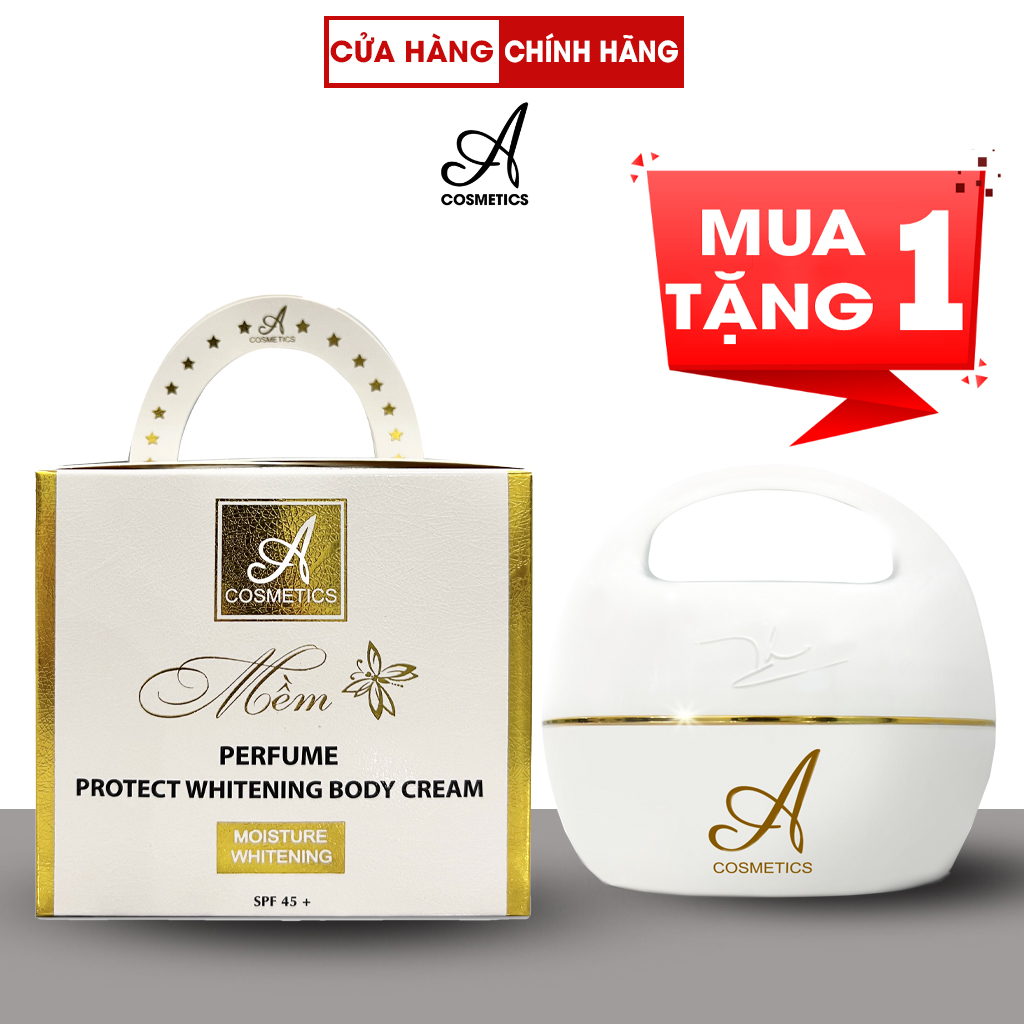 Kem body mềm dưỡng trắng da toàn thân Acosmetics, 150g