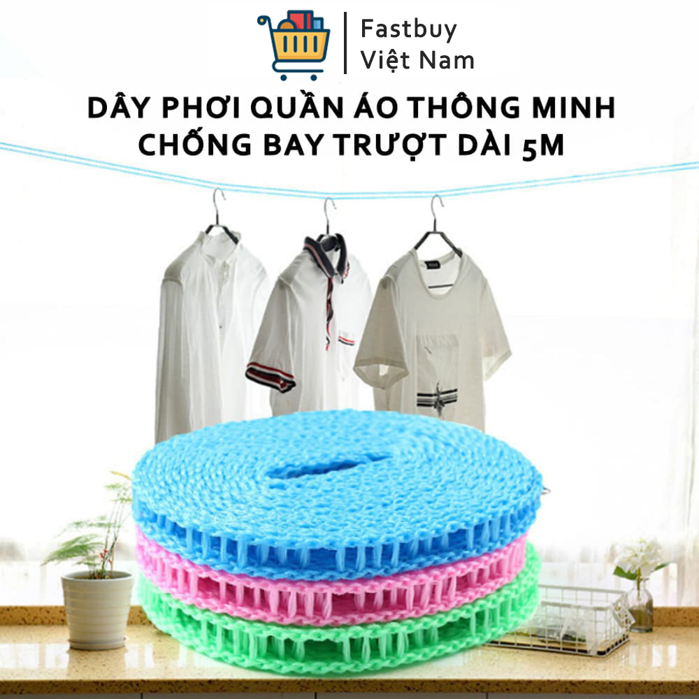 Dây Phơi Quần Áo Thông Minh, Đa Năng, Tiện Lợi, Cho Quần Áo Khô Nhanh Hơn, Giúp Tiết Kiệm Nhiều Thời Gian, Công Sức