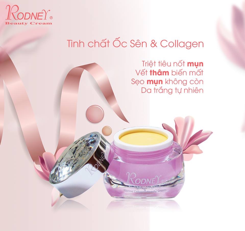 Rodney Tinh chất ốc sên và collagen biển, làm trắng da, săn chắc, loại bỏ mụn cám, mụn trứng cá, cải thiện nếp nhăn sâu, chống chảy xệ, mờ đốm nâu đồi mồi - Mỹ phẩm nhập khẩu chính hãng - Thanh Loan