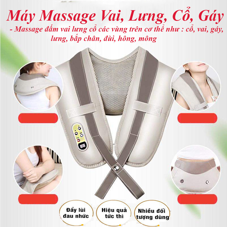 Đai massage lưng vai cổ - đai mát xa lưng vai cổ