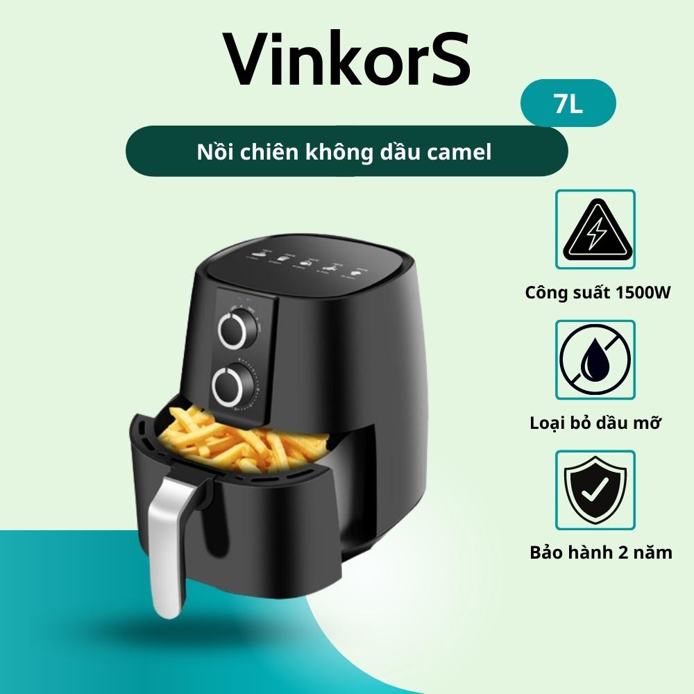 Nồi chiên không dầu camel 6 lít 7 lít công suất 1500W bếp chiên ko dầu không mùi thiết bị an toàn tiết kiệm điện cho gia đình-VinkorS