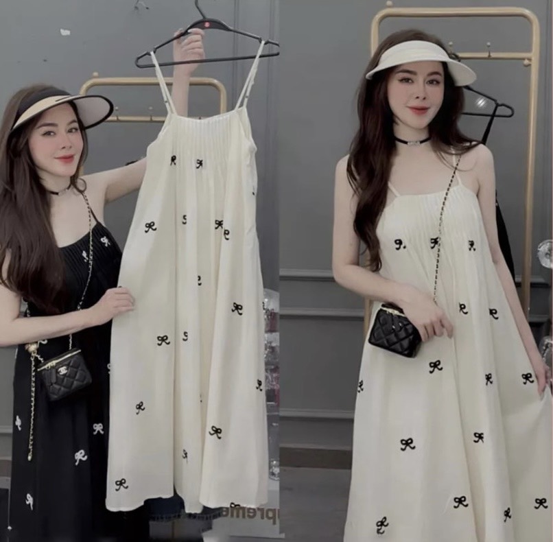 Váy Hai Dây Mặc 3 Kiểu Dáng Babydoll Tay Rời Váy Đi Biển Maxi Dáng Dài  Điều Chỉnh Được Quai   Hazomicom  Mua Sắm Trực Tuyến Số 1 Việt Nam