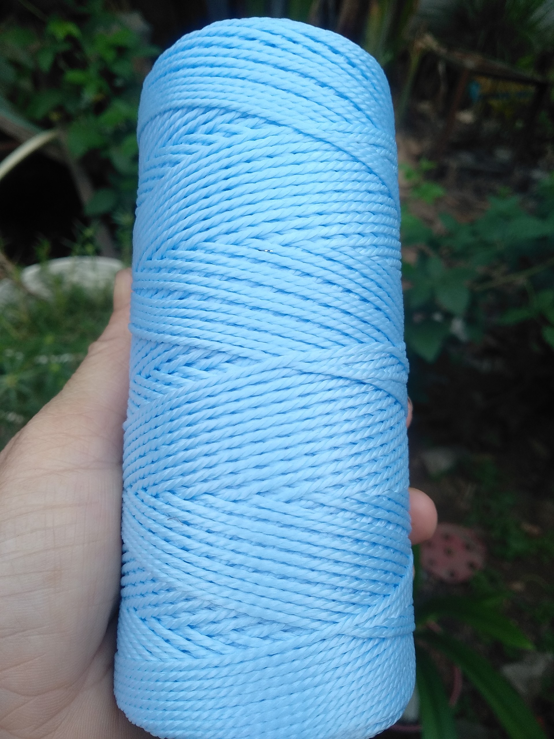 Sợi thô móc túi xách, nón, giày dép màu 4