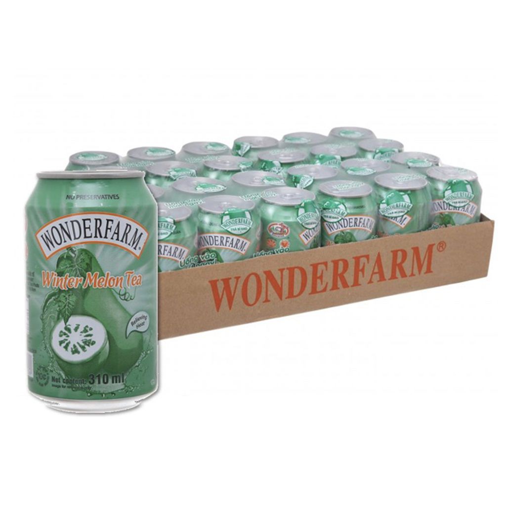 Trà bí đao Wonderfarm - thùng 24 lon x 310ml