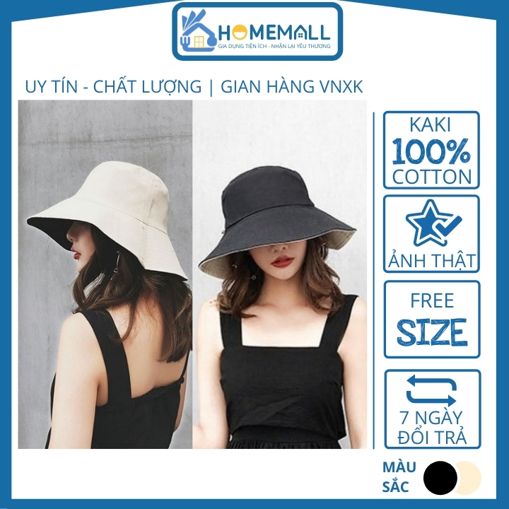 Mũ Bucket YUMI, Mũ Tai Bèo 2 Mặt Vành Tròn Đi Biển Phong Cách Ullzzang MU17