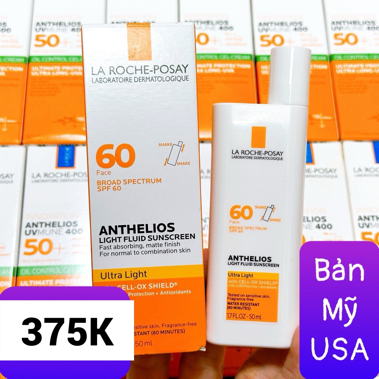 Kem Chống Nắng La Roche-Posay Anthelios 60 Ultra Light Sunscreen Fluid SPF 60 50ml