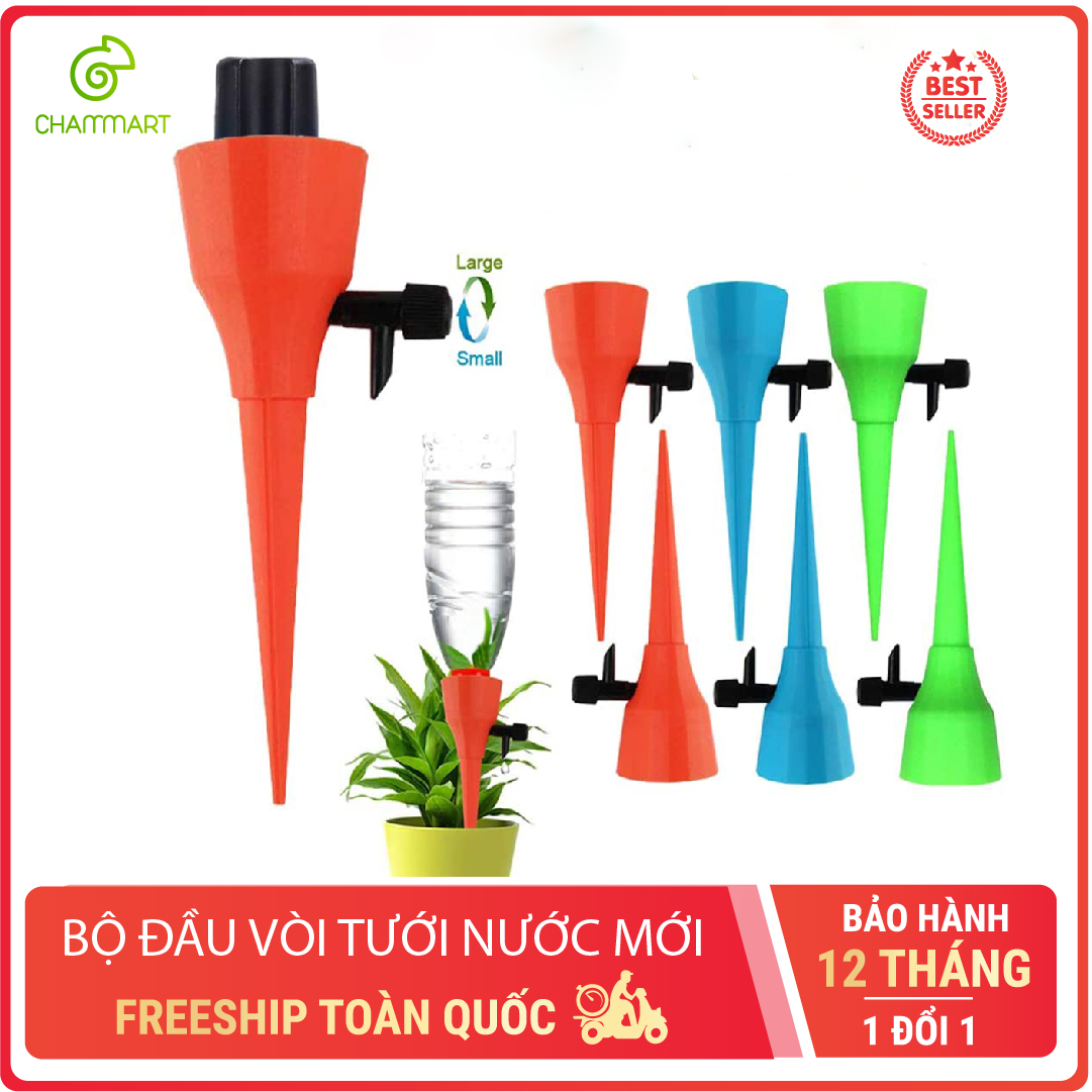Thiết bị tưới nước tự động nhỏ giọt hình phễu thế hệ mới van xả chậm tưới cây thông minh