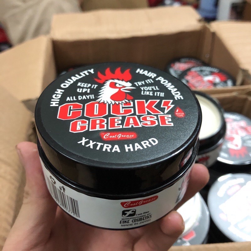 Sáp vuốt tóc cock grease xxtra hard pomade 100g made in japan - wax chính hãng, tạo kiểu chuyên nghiệp