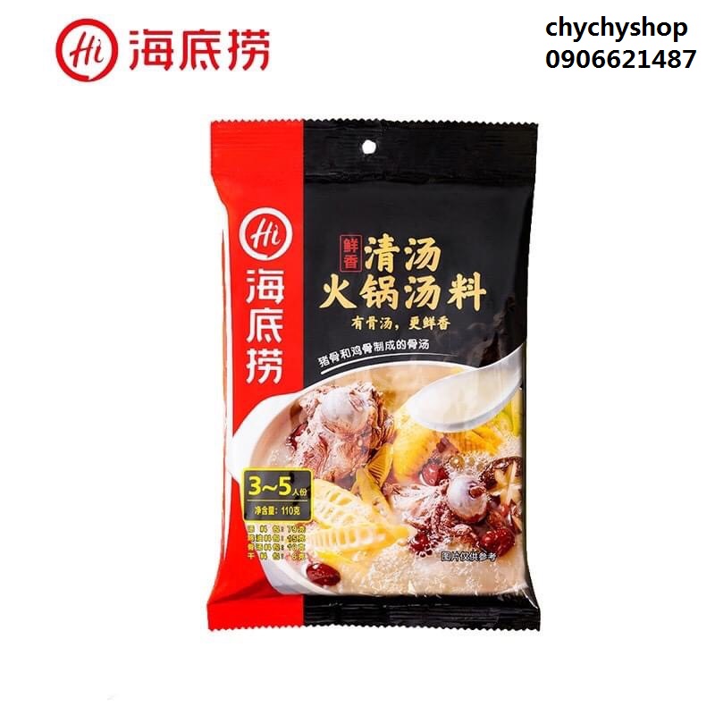 [HCM]Cốt lẩu Haidilao vị trường thọ-gia vị lẩu hadilao trường thọ