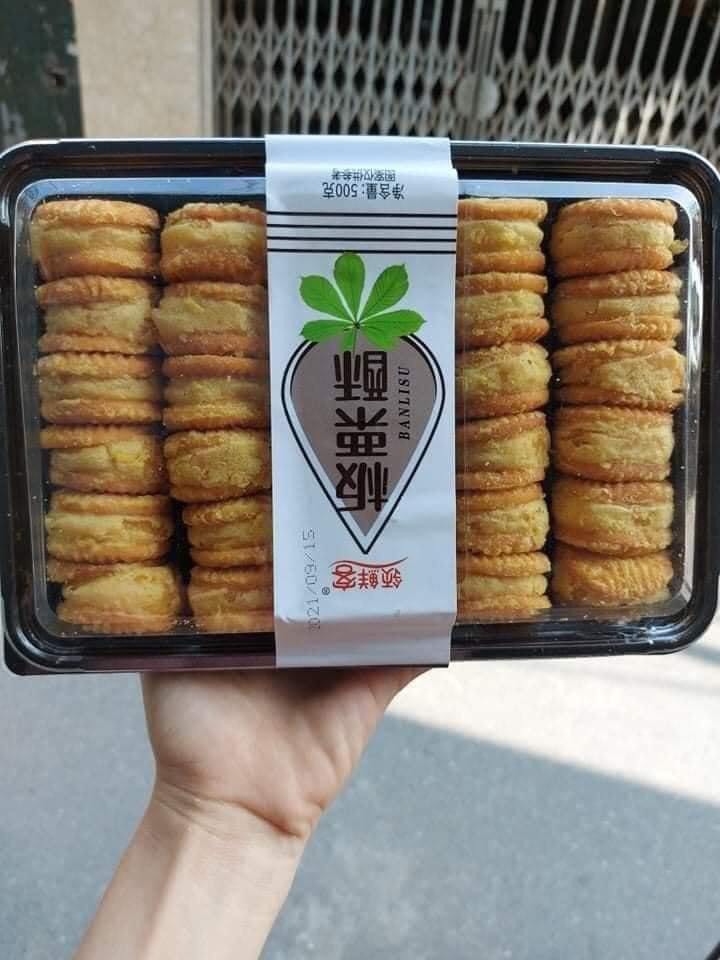 [Hàng Loại 1- Siêu Ngon] Bánh hạt dẻ đậu xanh mật ong khay 500gr siêu to
