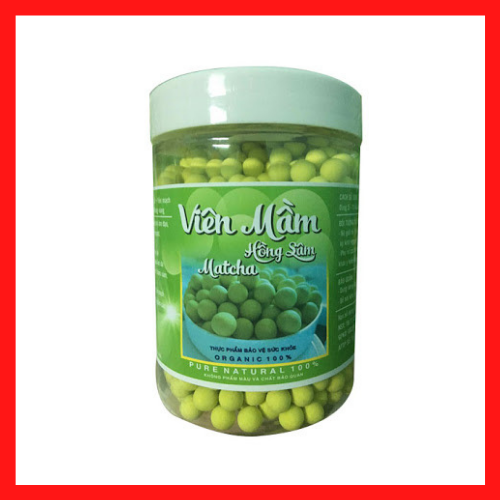 [MỚI UPDATE] 500gr Viên Mầm Đậu Nành Hồng Sâm Matcha Nở Ngực, Tăng Vòng 1, Đẹp Da, Điều Hoà Kinh Nguyệt