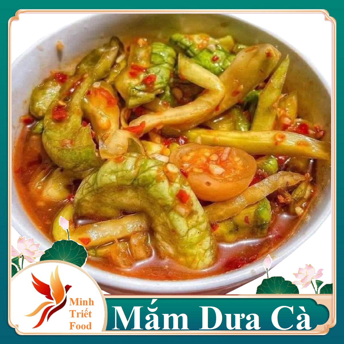 Mắm dưa cà đà nẵng - thơm, ngon, giòn- đặc sản minh triết