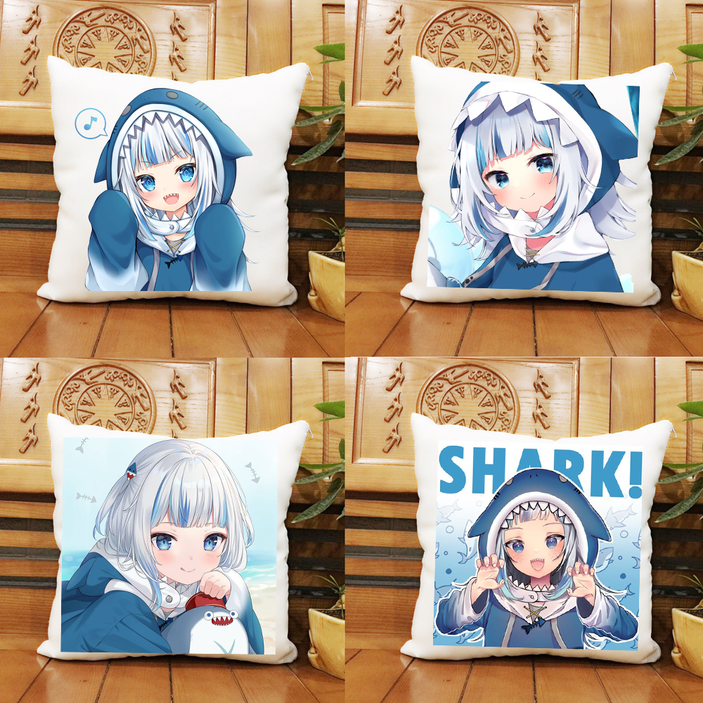 Gối Hololive Gawr Gura gối hình vuông