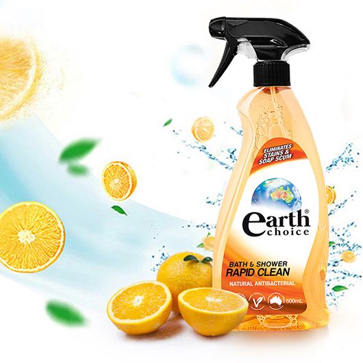 Nước tẩy rửa nhà tắm gốc thực vật hương cam chanh làm sạch vết bẩn cứng đầu Earth Choice 600ml
