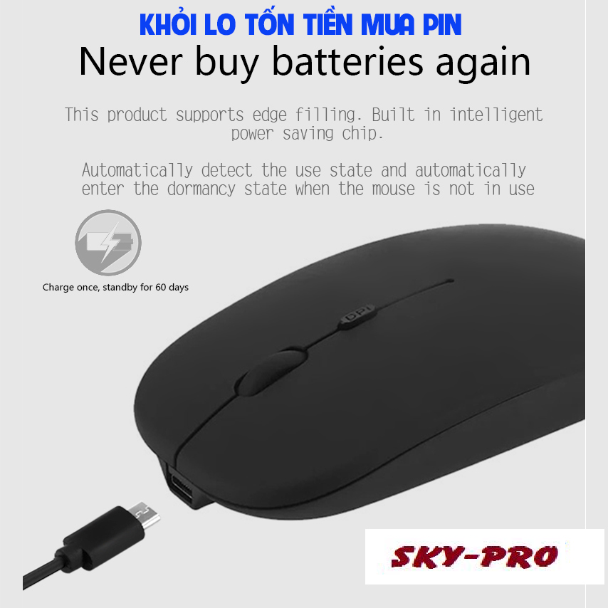 [HCM]Chuột máy tính không dây V9 không phát tiếng chuột chơi game cao cấp nhiều màu chuột máy tính bền chuột gaming chuột wifi không dây TẶNG USB kết nối tặng pin sạc hàng hot tại SKYPRO
