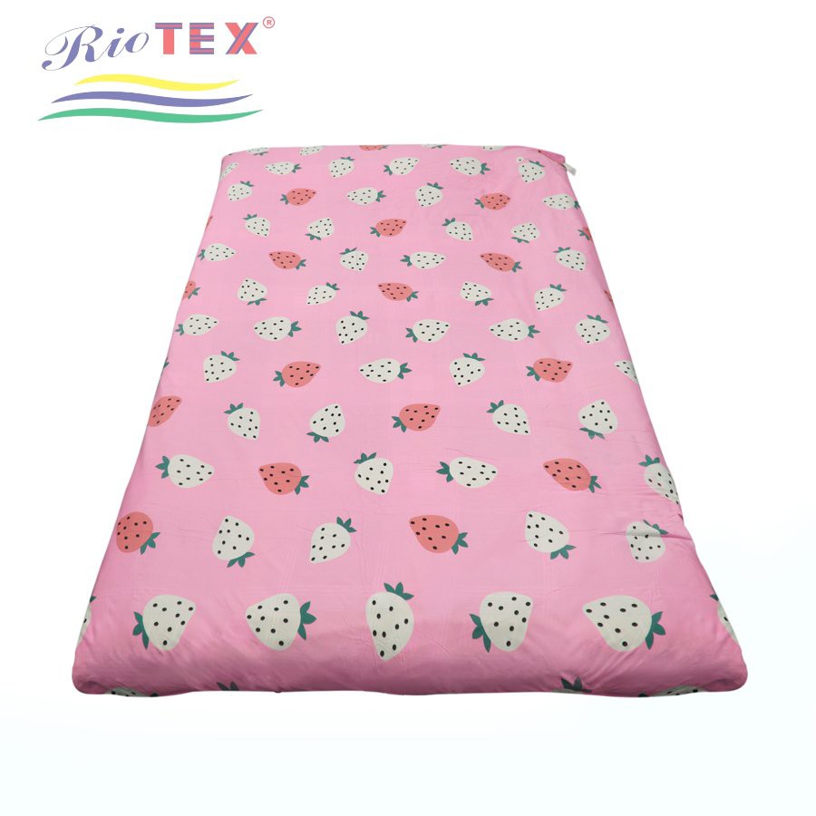 Áo bọc nệm topper 2 mặt riotex có khóa kéo kích thước 1m/ 1.2m/ 1.4m/ 1.6m/ 1.8m