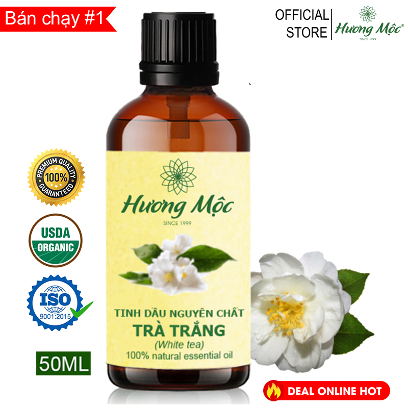 Tinh dầu Trà Trắng Hương Mộc 10ML | White Tea Essential Oil 50ML - Chất lượng cao - Có kiểm định COA