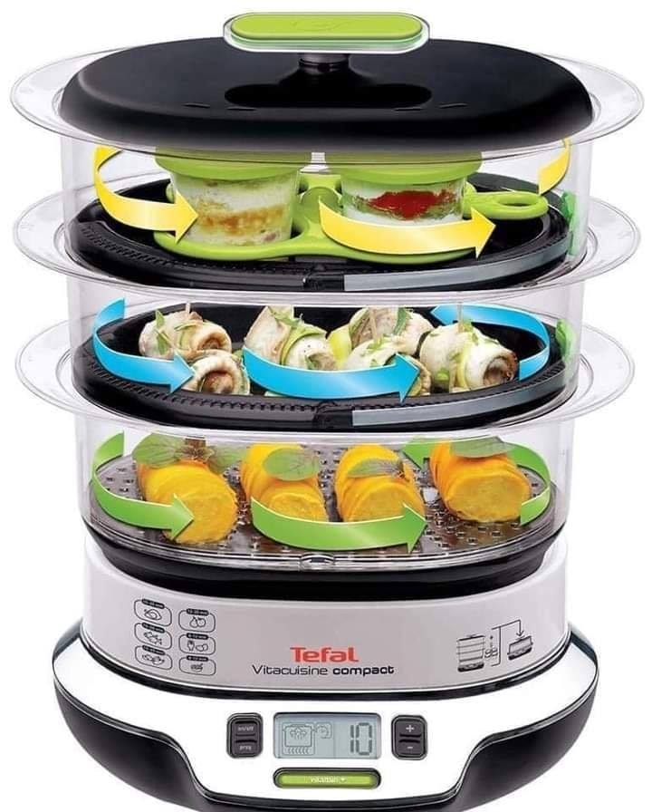 Nồi hấp tefal vs4003, 3 tầng hấp