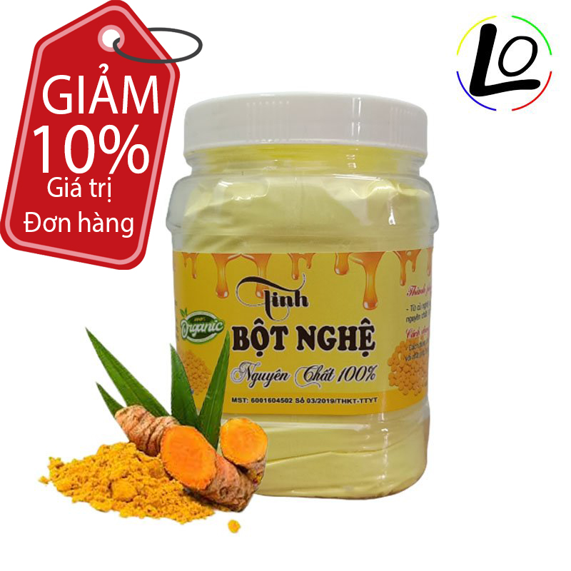 Tinh bột nghệ loại 1 cao cấp tbn500lzd được tinh luyện từ những củ nghệ tươi hộp 500g - thương hiệu lozodo