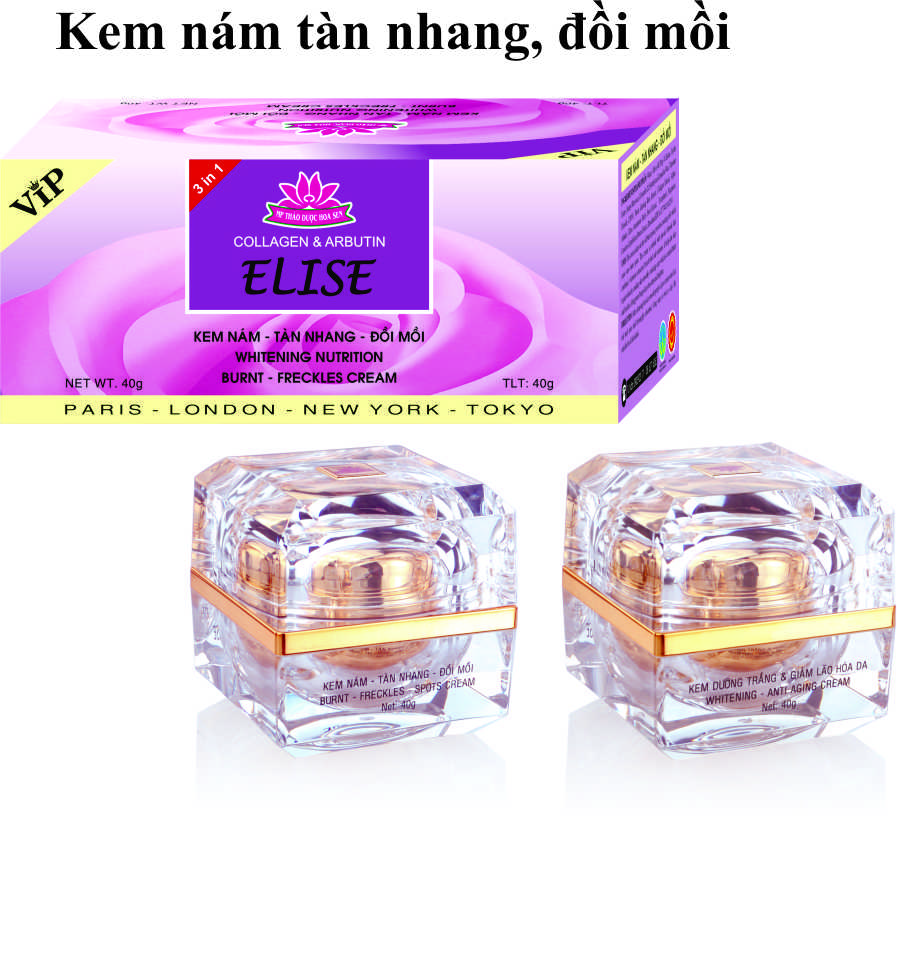 Kem Elise nám, tàn nhang, đồi mồi 40g + Tặng kèm mặt nạ elise