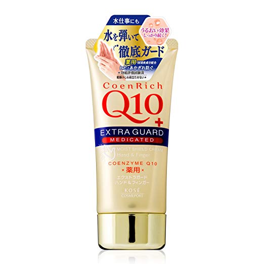 Kem dưỡng da tay dành cho mọi loại da Kose ConeRich Q10 Extra Guard Medicated Moist Shield Cream Coenzyme 80g