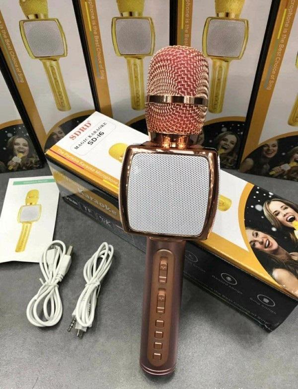 Micro Bluetooth Sd16 3 in 1 Karaoke, Loa Cầm Tay Hát Karaoke, Bán Mic Karaoke Kèm Loa Bluetooth - Mua Ngay Micro Kèm Loa Bluetooth Karaoke Sd-16, Hát Và Nghe Cực Hay, Chất Lượng Tốt, Giảm Giá 50% Hấp Dẫn