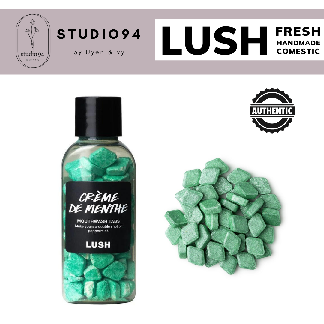 Viên súc miệng lush - creme de menthe - toothy tabs